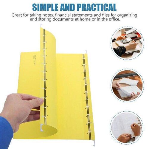 5 Pcs Office Hanging Clip Documents Holder A4 Suspension