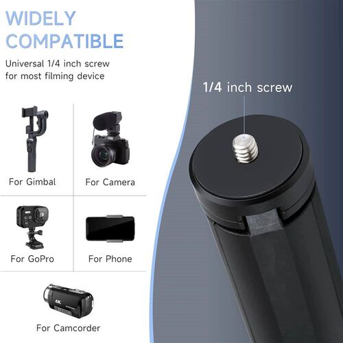 Portable  Table Tripod Stand Desk Tripod with 1/4 Screw fo