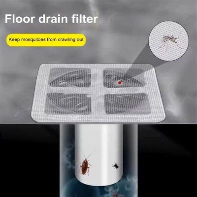 100Pcs Drainage Stickers Disposable Mesh Floor Drain