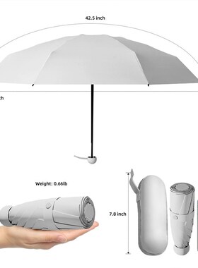 mini umbrellas UPF50+ Sun umbrella Travel UV umbrellas Small