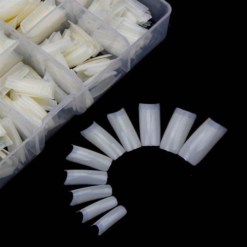 Nail Capsule 500 pcs/Box Natural French Manicure False Nails