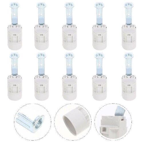 10 Pcs E14 Bracket Lamp Holder Light Sockets Candelabra