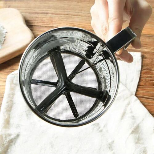 1pc Stainless Steel Flour Sifter For Baking, Powder Sugar Sh
