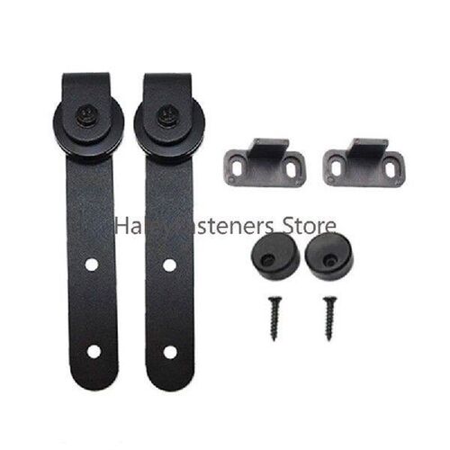 1 Set Barn Door Rail Warehouse Stay Roller Sliding Guide