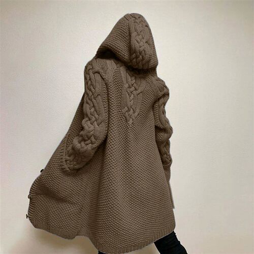 Autumn Winter Ladies Warm Long Sweater Coat 2023 Fashion Wom