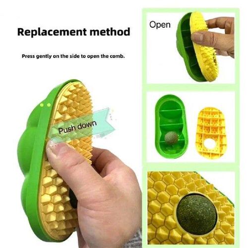 Soft Thorn Cat Brush Catnip Ball Toy for Cats Cat Self