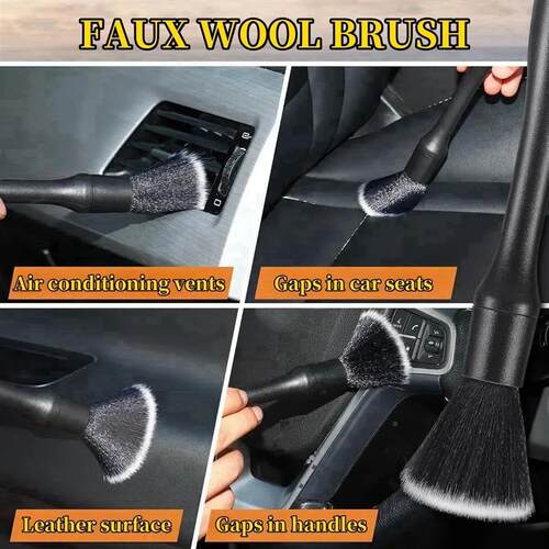 Car Cleaning Brushes Kit Automotive Interior Detailing Dust