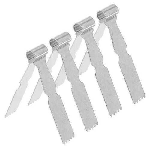 4 Pcs Bread Reusable Food Clips Tong For Cooking Tray Tongs