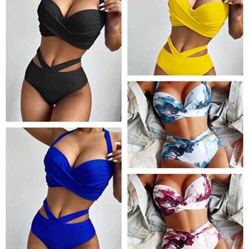newbikini swimsuit swimwear swimming suit 2piece two high wa