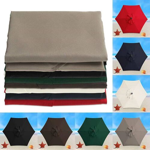 Garden Parasol Replacement Cloth Rainproof Sunshade Canopy P