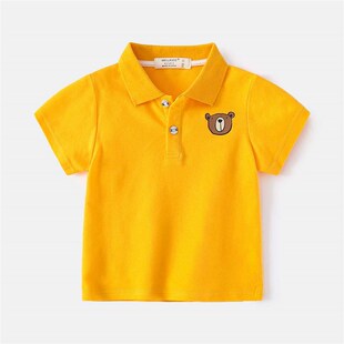 Summer Boys Short-sleeved POLO Shirt Crtoon Cotton Non-hoode