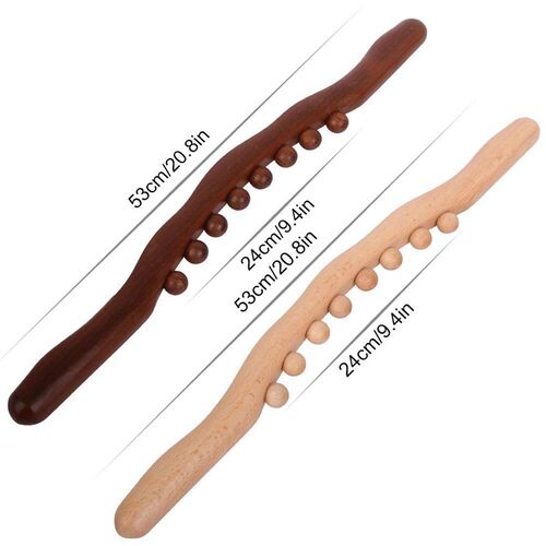 Rolling Pin Universal Back Needle Massage Tendons Beech Wood