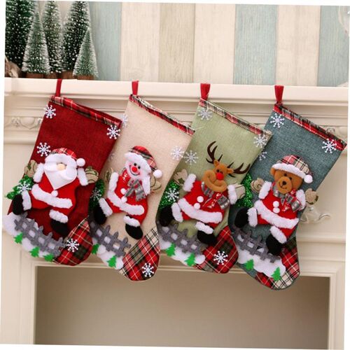 Christmas decorations socks Christmas tree pendants gift bag