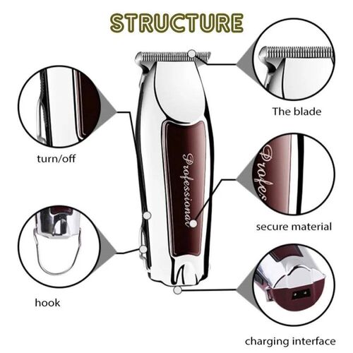 Rechargeable cordless hair trimmer for men grooming professi
