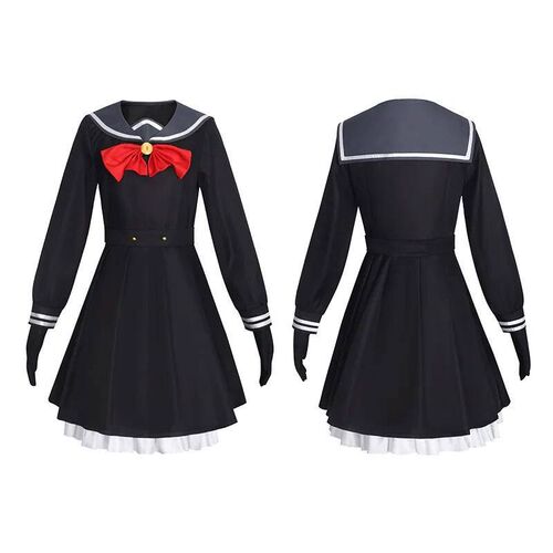 Blue Archive cosplay costume, smiling face professor, squint