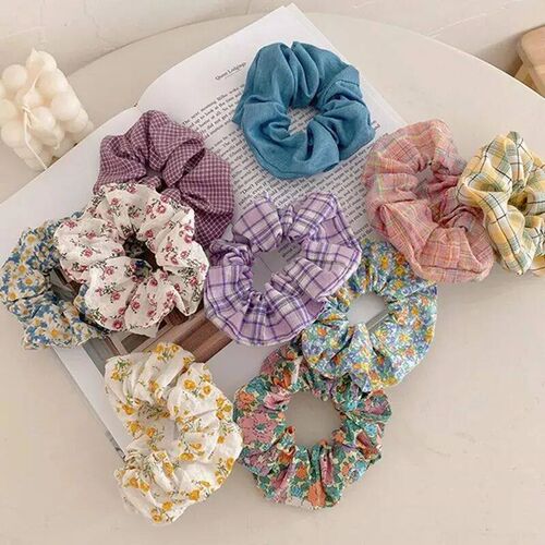 10 Pcs Small Fresh Crushed Lattice Hair and Fashion Cloth Ti