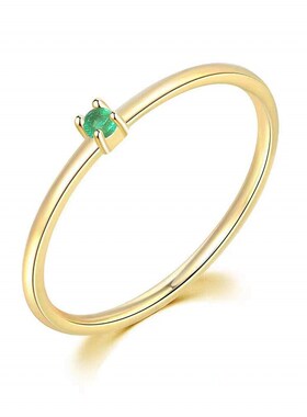Ailodo malist Cubic Zirconia Rings For Women Girls Simple Fa