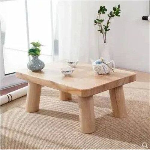 Antique Small Solid Wood Coffee Table, Window Coffee Table,