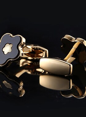 QiQiWu Gold Cufflinks Mens Wedding Luxury Party French Shirt