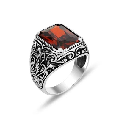 Vintage Handmade Turkish Signet Ring For Men Women Ancient S