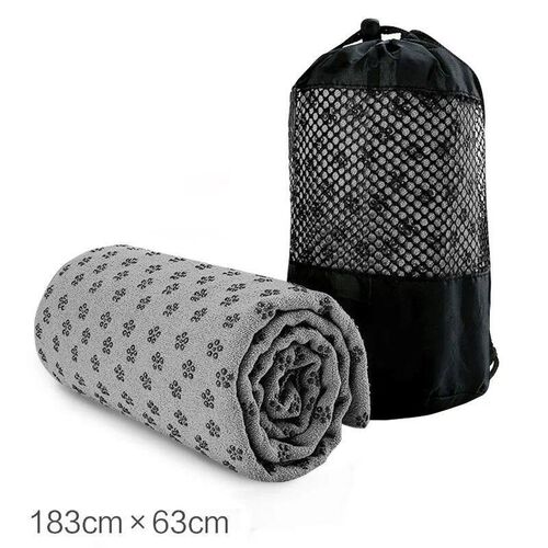183*63cm Portable Anti-slip Sweat-absorbent Yoga Mat Towel C