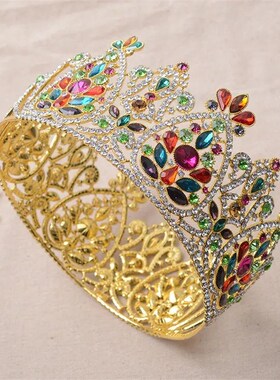 Large Luxurious Crystal Wedding Bridal Queen Tiara Crown For