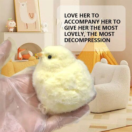 1pc Soft Fun Squeezable Handmade Chick Stress Relief Toys Ul