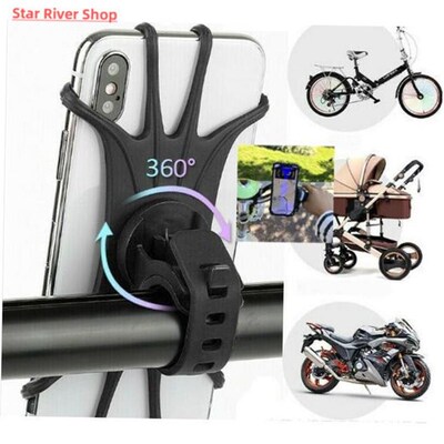 Universal Shockproof Elastic Silicone Mount Phone Holder Sta