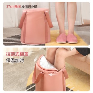 Foldable Foot Tub Portable Bath Bag Wash Basin Travel Bucket