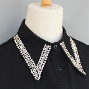 2025 Heavy Industry Rhinestone Fake Collar For Women High-en