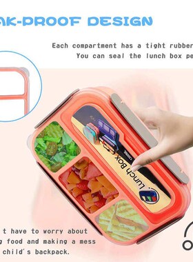 2019Lunch Box for Kids Leak Proof Cute Bento Snack Box for A