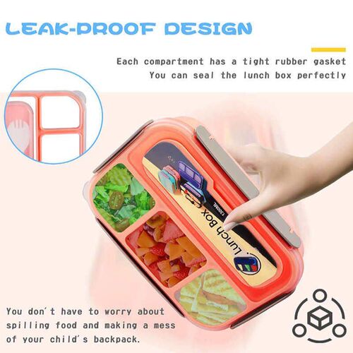 2019Lunch Box for Kids Leak Proof Cute Bento Snack Box for A