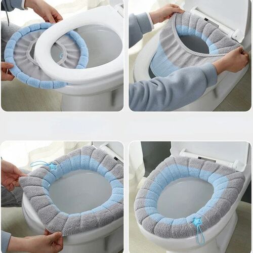 Winter Warm Toilet Seat Cover Mat Bathroom Toilet Pad Cushio