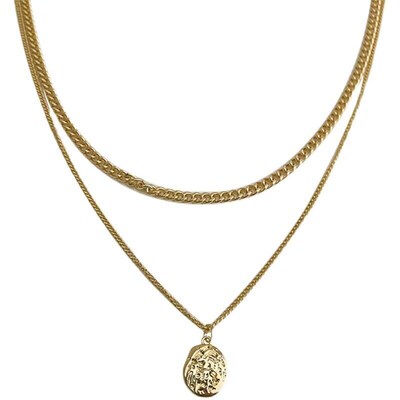Light Luxury Niche Elegant Titanium Steel Double-layer Neckl