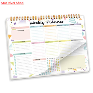 Notepad Planner Notebook List Weekly sheets Undated