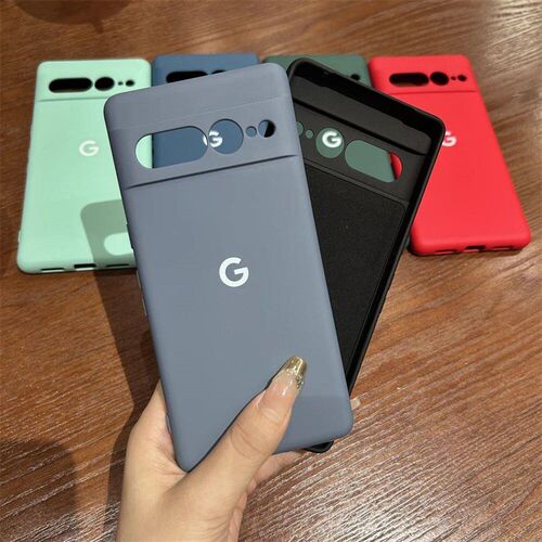 For Google Pixel 6 7 8 Pro Case Soild Color Plain Silicone S
