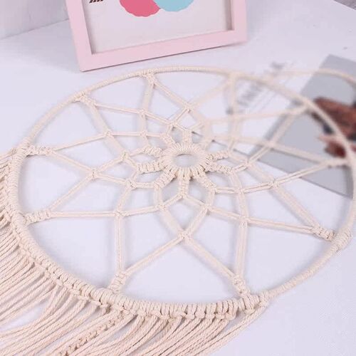 Dream Leaf Hand-woven Cotton Fabric Wall Hanging India Net