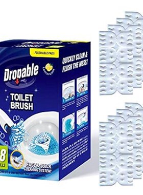 Disposable Toilet Brush flushable refill, Lemon Scent - 4