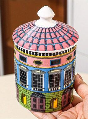Nordic Inspired Ceramic Storage Jar with Lid Kitchen Dining