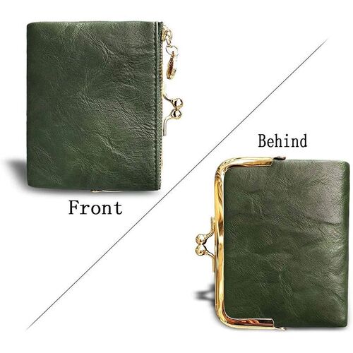 Womens Wallet Short  Bifold Retro Multifunction Coin Purse