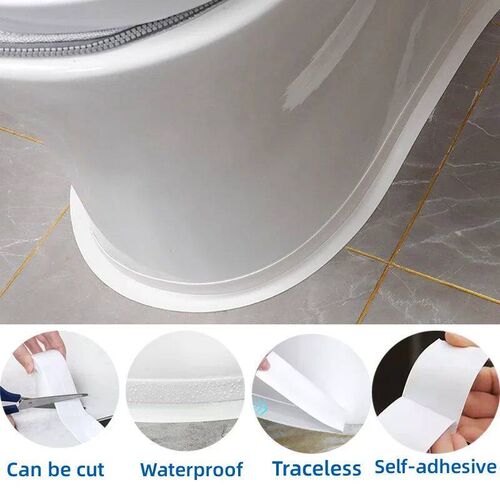1 Roll PVC Sealing Tape For Bathroom Kitchen Caulk Strip Tap