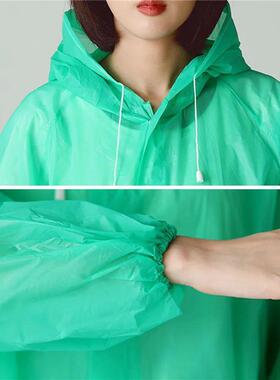 1PC Adult Waterproof Raincoat Reuseable EVA Rain Poncho For