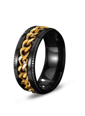 2023 Stainless Steel Anxiety Ring Men Women Punk Goth Jewelr