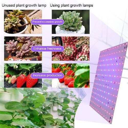 12W Full Spectrum Grow Light Square Full Spectrum Plant