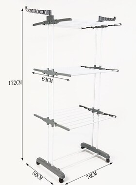 clothes drying rack fold laundry garment dryer hanger 杆衣架