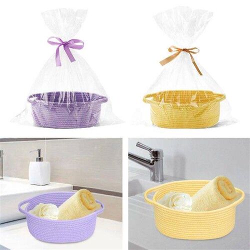 Gift Basket Home Decor Toy Basket Cotton Rope Basket Small