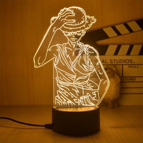 New.3D LED Night Light Roronoa Zoro Figure Toys Table Lamp H
