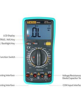 Multi-functional Digital Multimeter Tester NCV True RMS Mult
