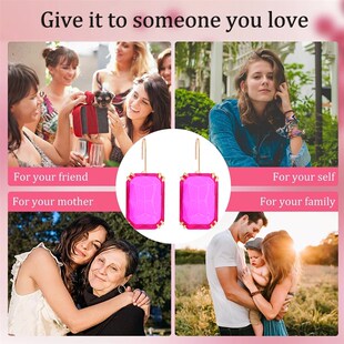 Glass Earrings Luxury Sparkly Charm Dangle Bridal Design Y2k