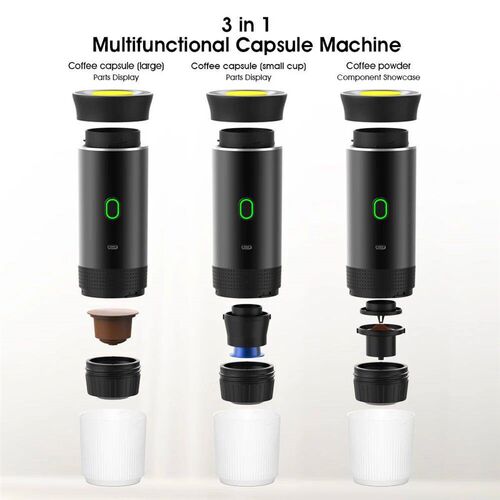 3-in-1 Portable Electric Coffee Maker 20Bar Espresso Machine
